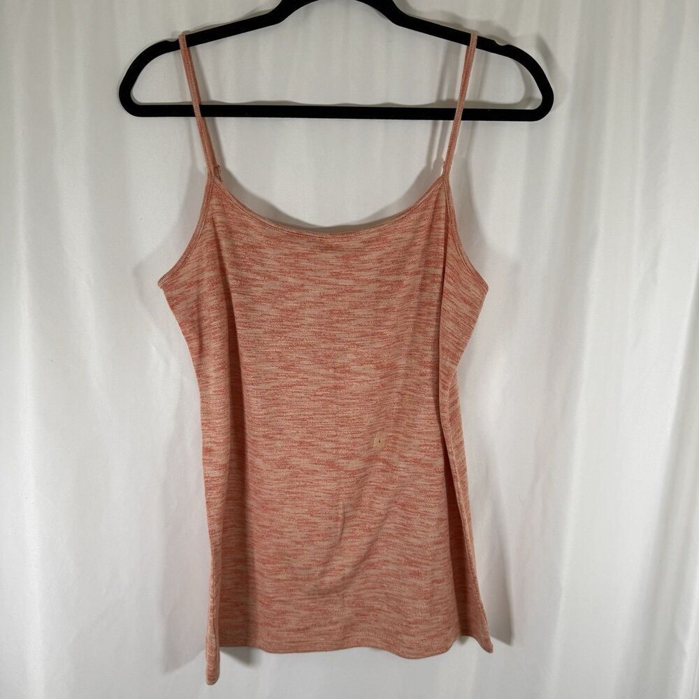 New Loft Tank Top Women's Large Heathered Orange Soft Lightweight